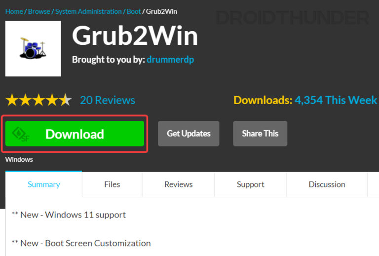 download Grub2Win 2.3.6.9