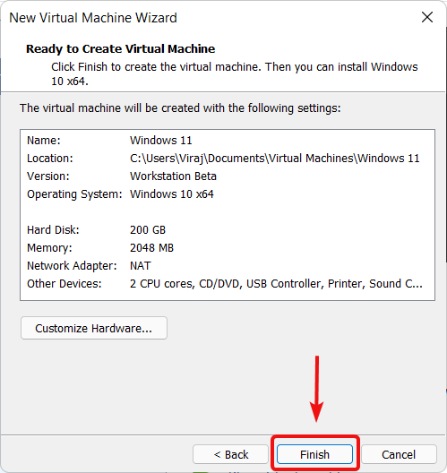 How to Install Windows 11 on VMWare Virtual Machine - 33