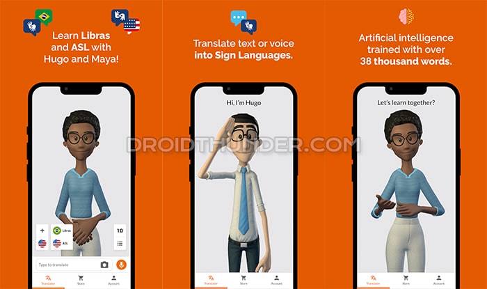 Hand Talk Translator Sign Language Apps