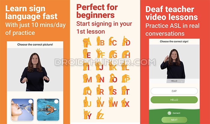 Lingvano Sign Language App - ASL