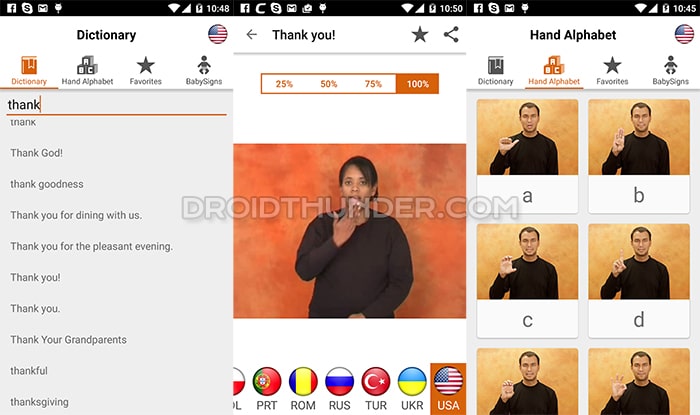 Spread Signs Language Learning App